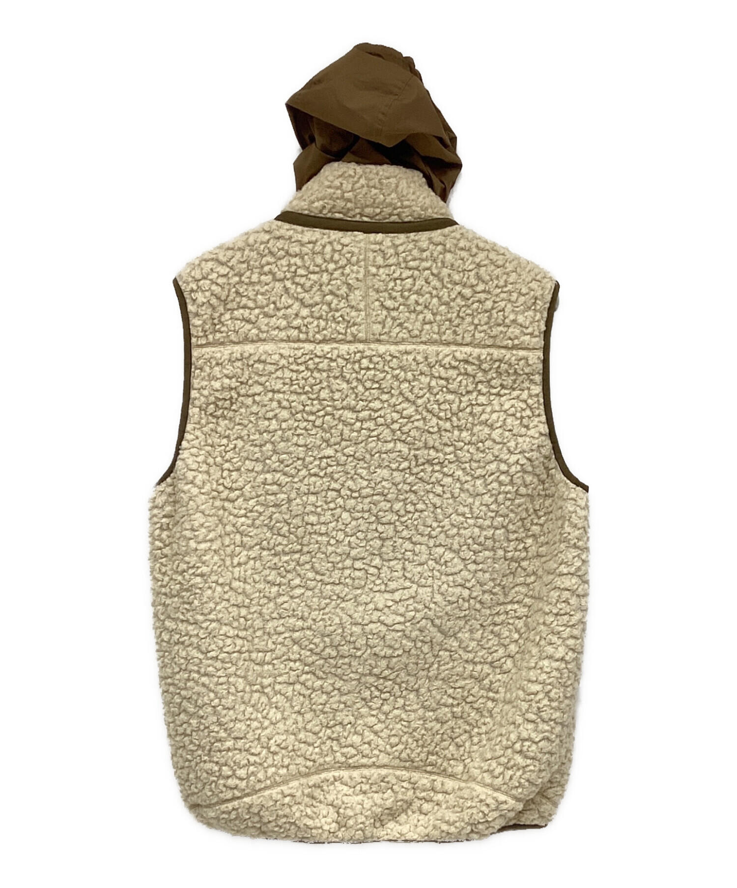 モンクレール リバーシブル ベージュ ダウンベスト 中古・古着通販】MONCLER (モンクレール) リバーシブルベスト ベージュ