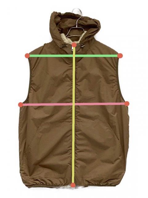 中古・古着通販】MONCLER (モンクレール) リバーシブルベスト ベージュ