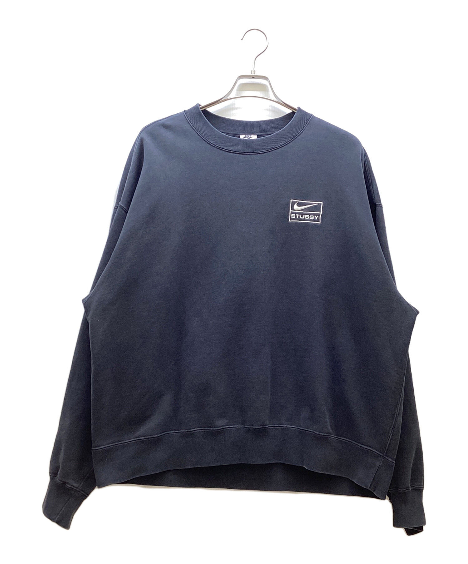 【‼️値下げ‼️】　Stussy NIKE ブラック スウェットシャツ 中古・古着通販】NIKE (ナイキ) stussy (ステューシー) スウェット