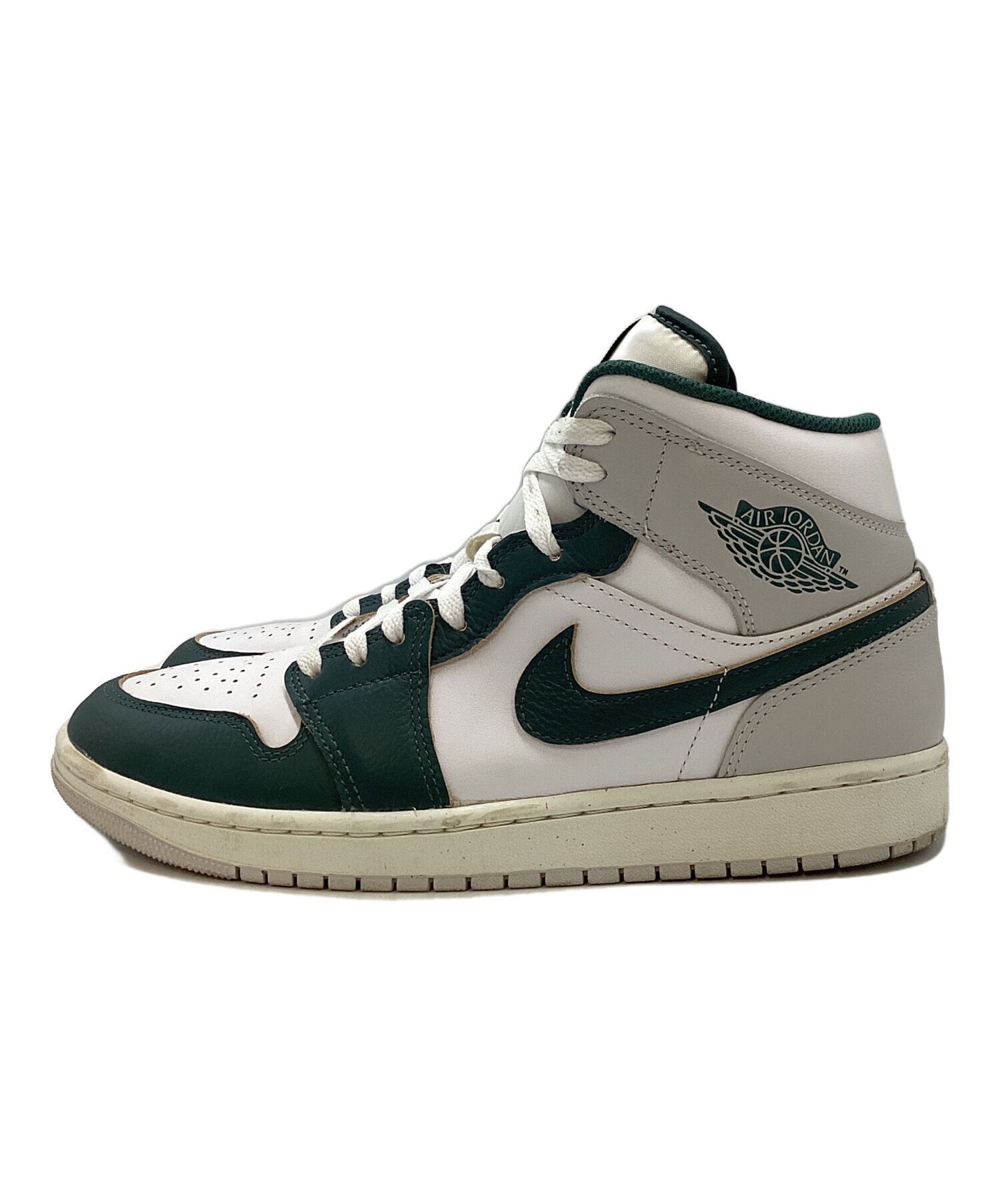 中古・古着通販】NIKE (ナイキ) AIR JORDAN 1 MID グリーン×ホワイト