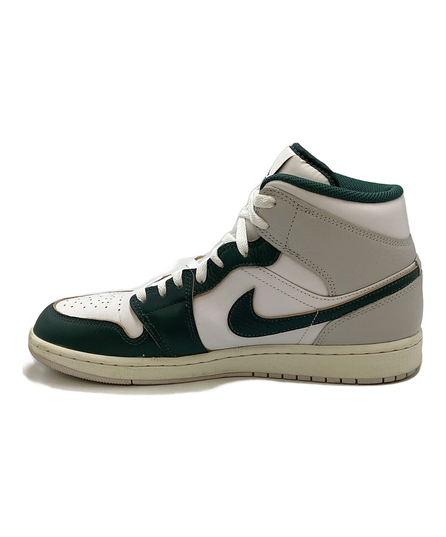 中古・古着通販】NIKE (ナイキ) AIR JORDAN 1 MID グリーン×ホワイト