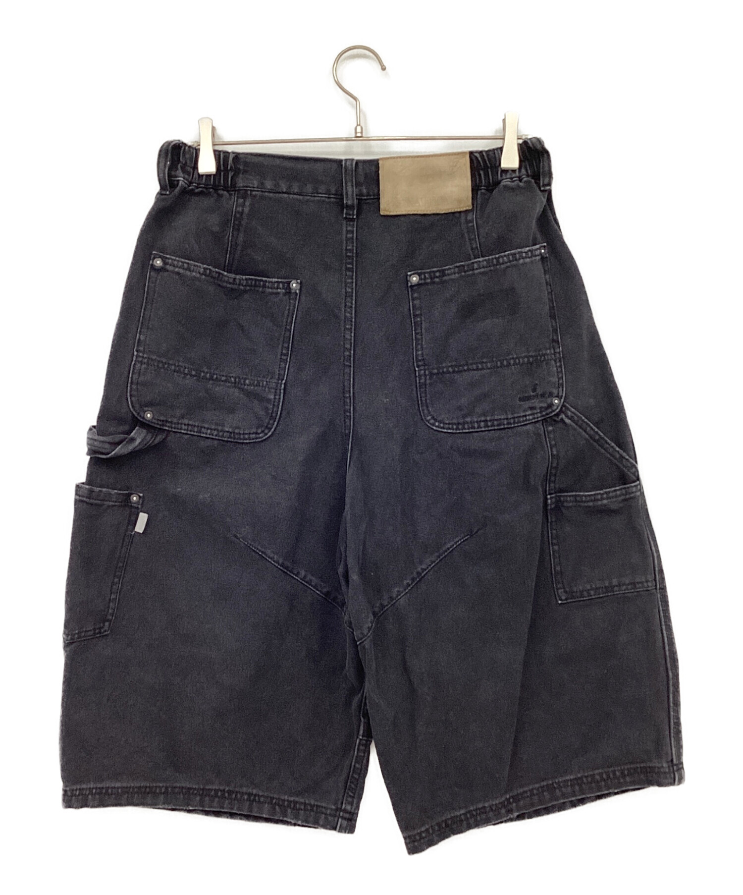 ポーカーズ着用　こうきNAUTICA ダブルニーブラックデニム　古着 中古・古着通販】NAUTICA (ノーティカ) ダブルニーペインターショーツ