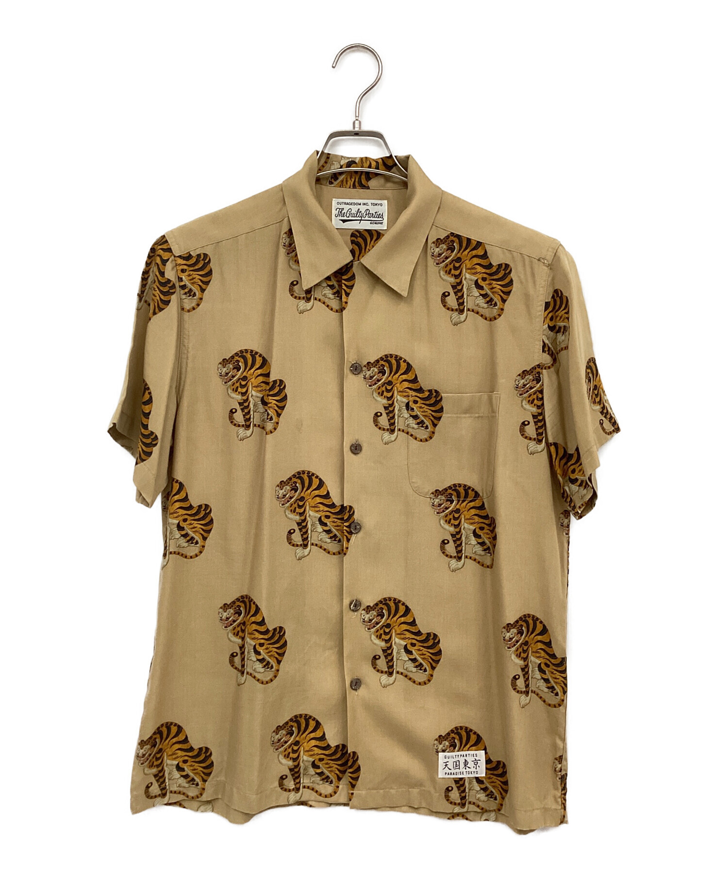 WACKO MARIA レーヨンシャツ 中古・古着通販】WACKO MARIA (ワコマリア) レーヨンオープンカラー