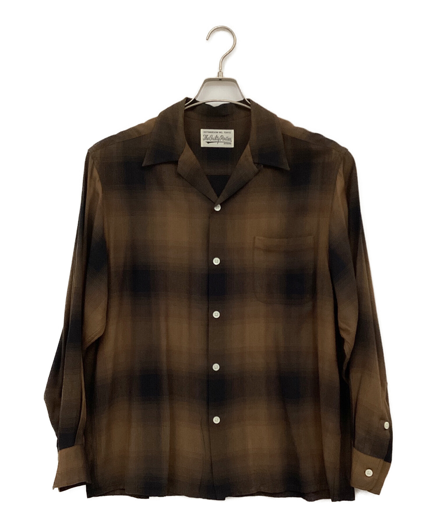 WACKO MARIA レーヨンシャツ 中古・古着通販】WACKO MARIA (ワコマリア) レーヨンオープンカラー