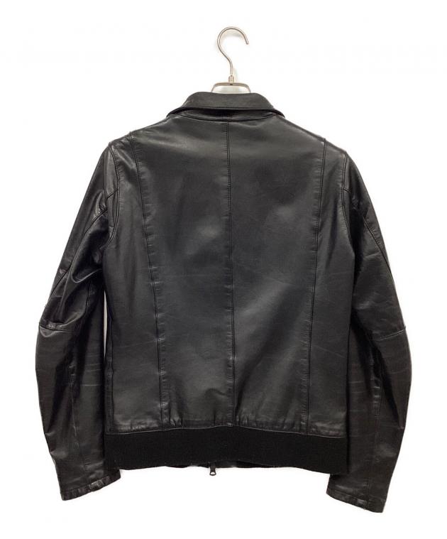 美品　シャマ　カウレザー　牛革　シングルライダース　レザージャケット　42　黒 1088001119005279_03_5715w.jpeg