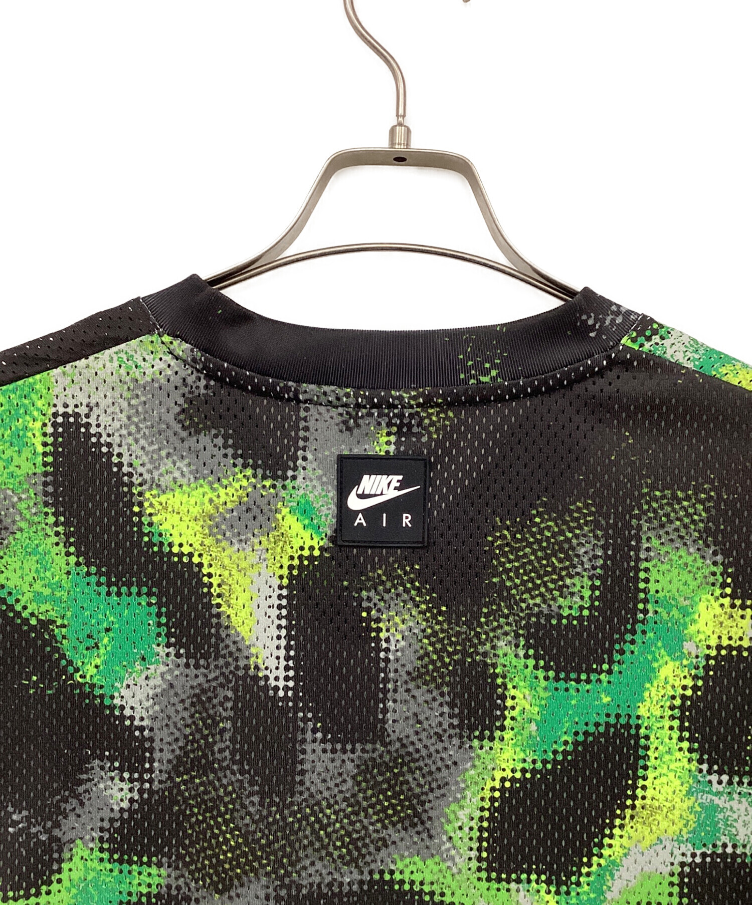 中古・古着通販】NIKE (ナイキ) 半袖カットソー グリーン×ブラック 