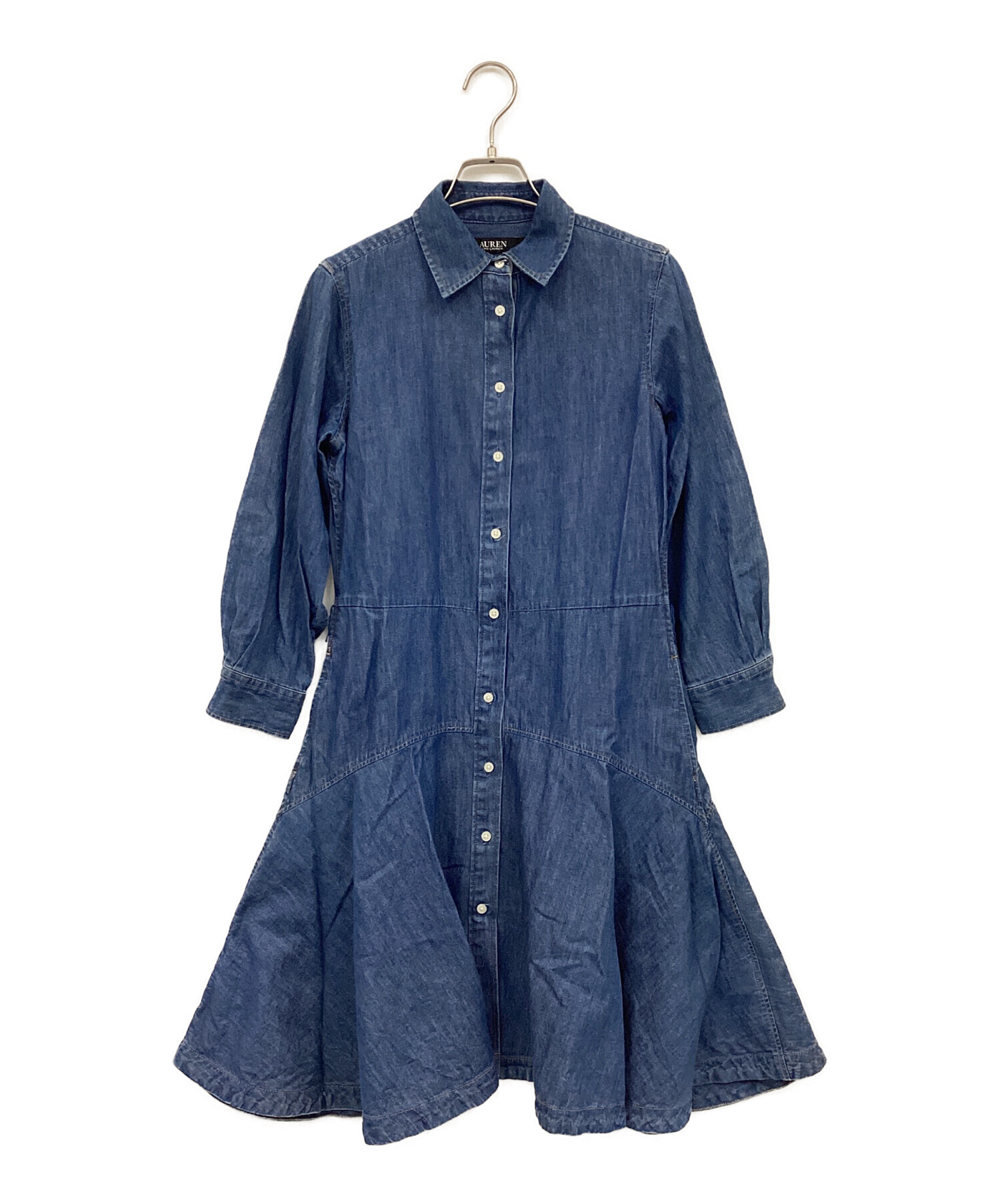 未使用 RALPH LAUREN ロングワンピース ドレス 長袖 スパンコール 中古・古着通販】RALPH LAUREN (ラルフローレン) 長袖ワンピース