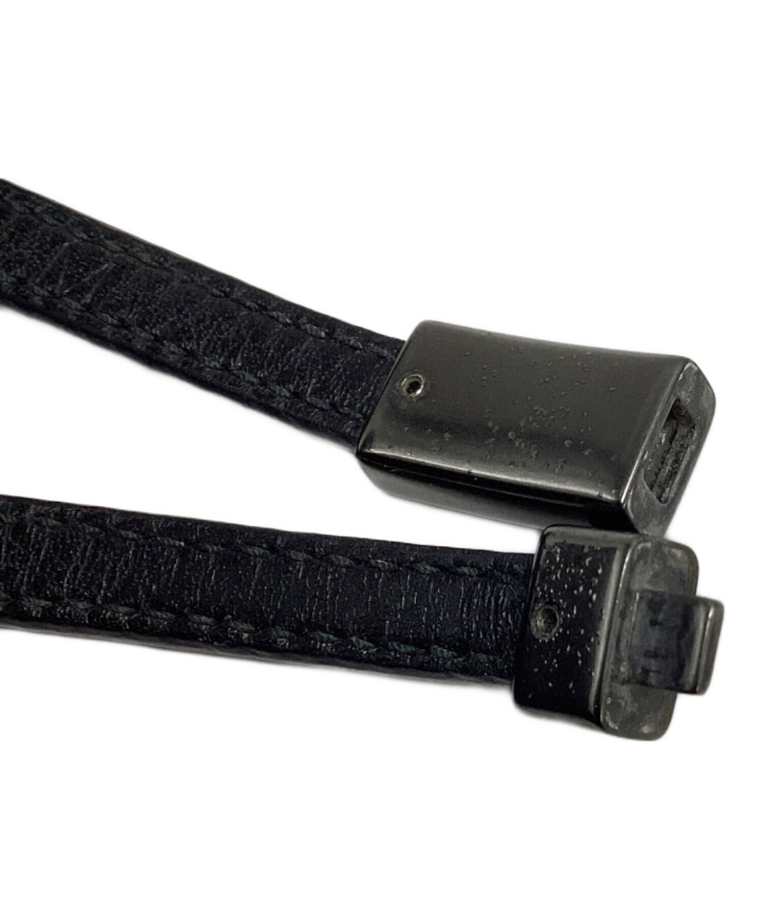 中古・古着通販】PRADA (プラダ) プラダ/ロゴブレスレット ブラック