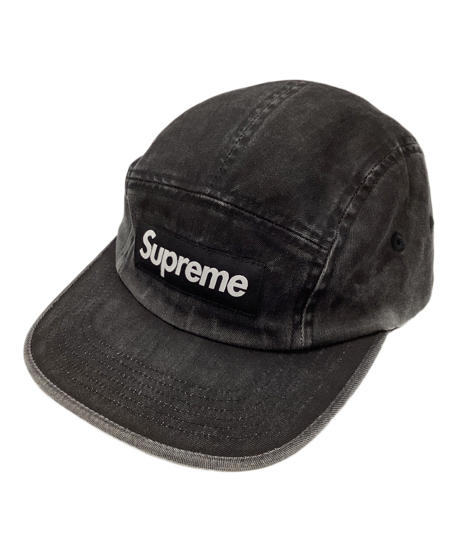 Supremeシュプリームウォッシュド チノツイル キャンプキャップブラック中古 中古・古着通販】SUPREME (シュプリーム) Washed Chino Twill Camp Cap