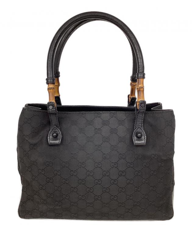 GUCCI 0 グッチ バンブー バッグ GGキャンバス トートバッグ 