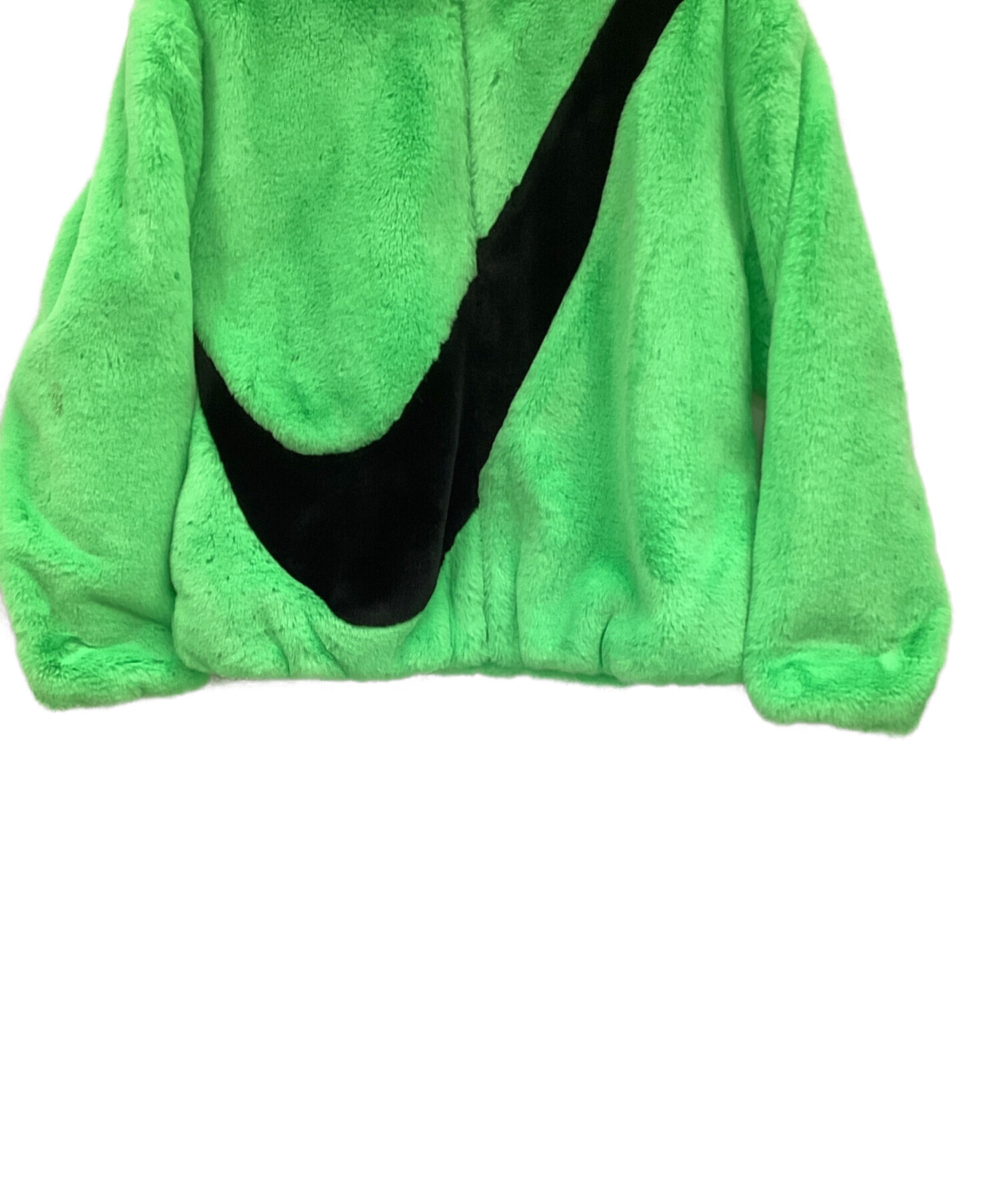 Y*R様 Nike Faux Fur Jacket 2XL ナイキ ファージャケ 中古・古着通販】NIKE (ナイキ) FAUX FUR JACKET グリーン サイズ:M