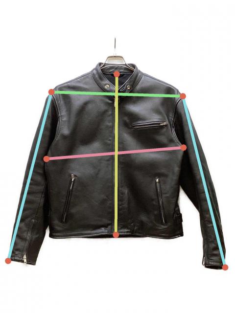 中古・古着通販】Rookie (ルーキー) レザージャケット ブラック サイズ