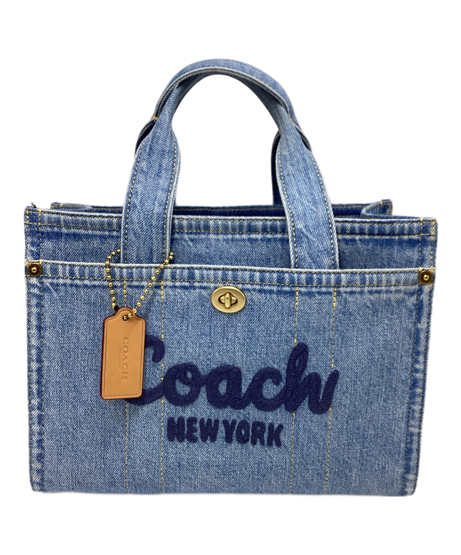 ✨激レア✨COACH ヴィンテージ トートバッグ 大容量 グラブタンレザー 紺 中古・古着通販】COACH (コーチ) コーチ/CR659/トートバッグ