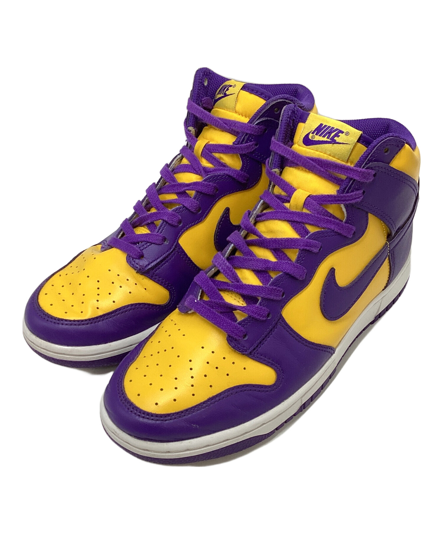 中古・古着通販】NIKE (ナイキ) ハイカットスニーカー イエロー