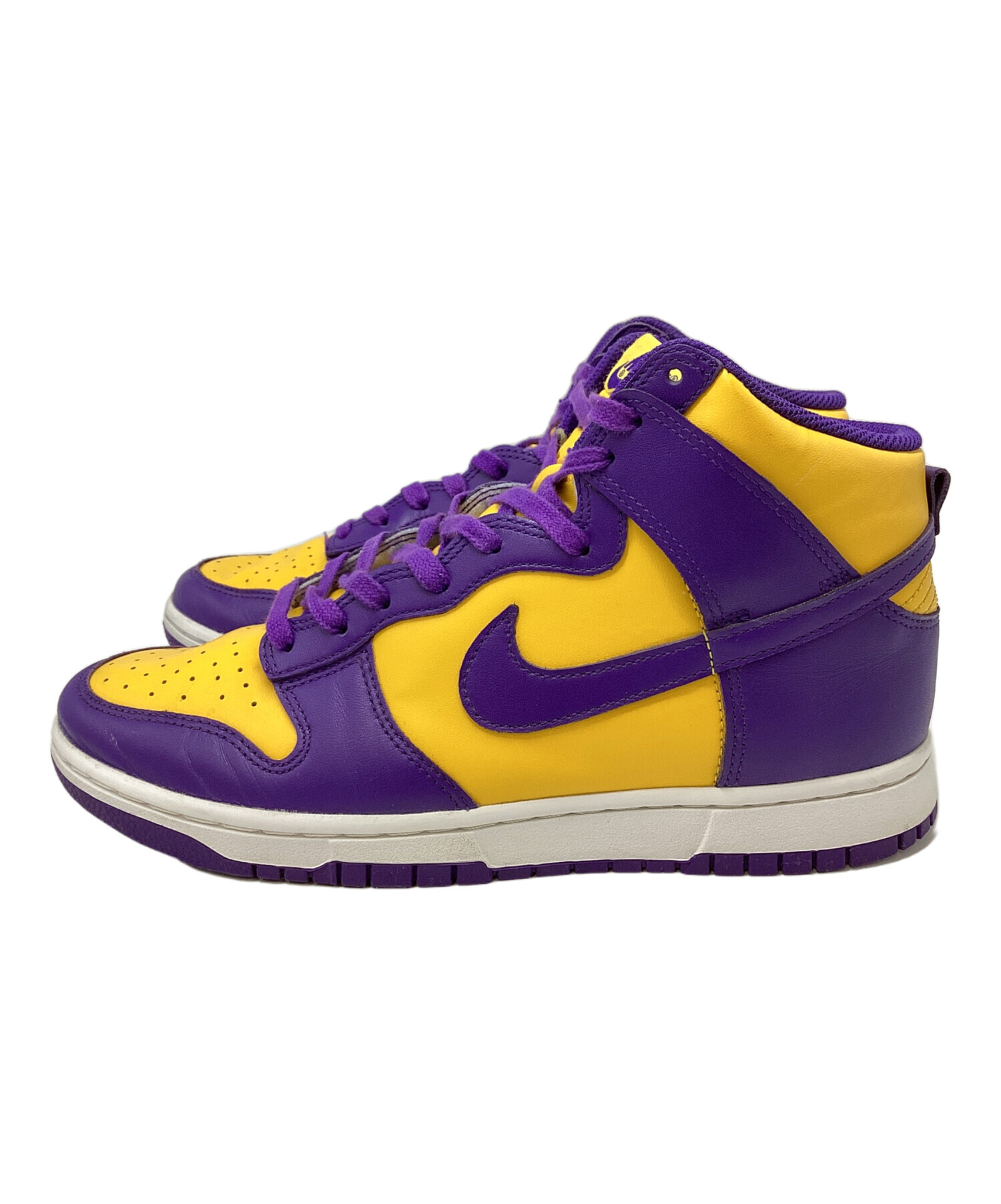 中古・古着通販】NIKE (ナイキ) ハイカットスニーカー イエロー