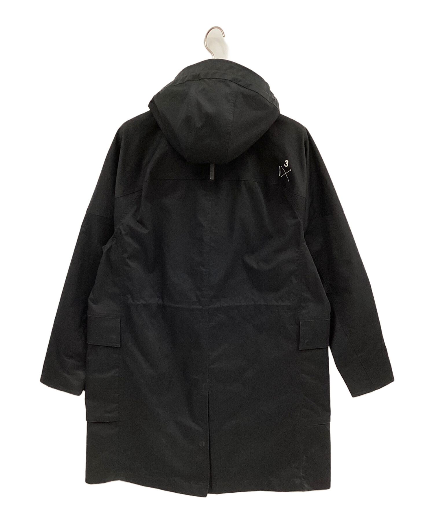 90s AD1994 95SS 田中 ジップアップロングオーバーエステルコート 中古・古着通販】adidas (アディダス) ロングコート ブラック サイズ:L