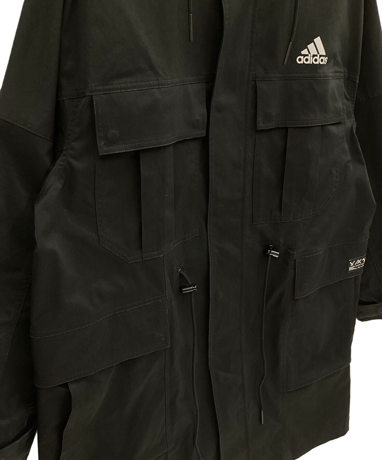 中古・古着通販】adidas (アディダス) ロングコート ブラック サイズ:L