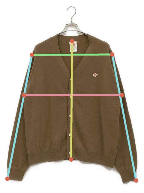 中古・古着通販】DANTON (ダントン) ラムウールVネックカーディガン