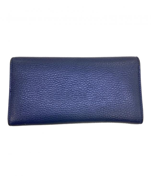 GUCCI　長財布／ネイビー 中古・古着通販】GUCCI (グッチ) グッチ/354496/長財布 ネイビー