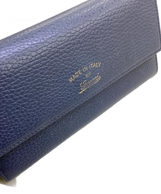 中古・古着通販】GUCCI (グッチ) グッチ/354496/長財布 ネイビー