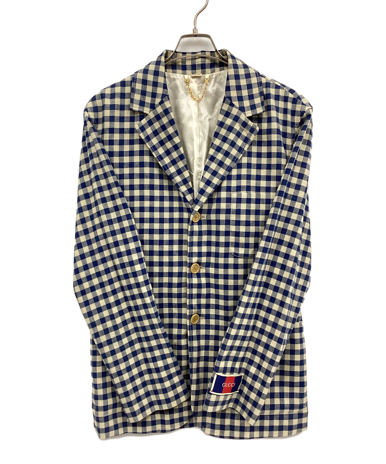 中古・古着通販】GUCCI (グッチ) テーラードジャケット ブルー