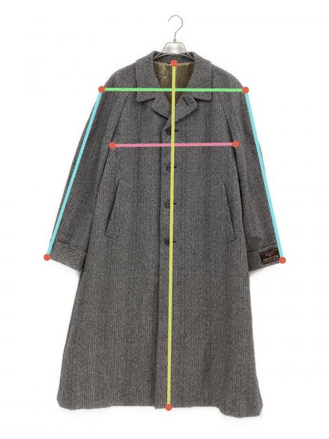 GUCCI グレー ロングコートセール中! 中古・古着通販】GUCCI (グッチ) ロングコート グレー×ホワイト サイズ