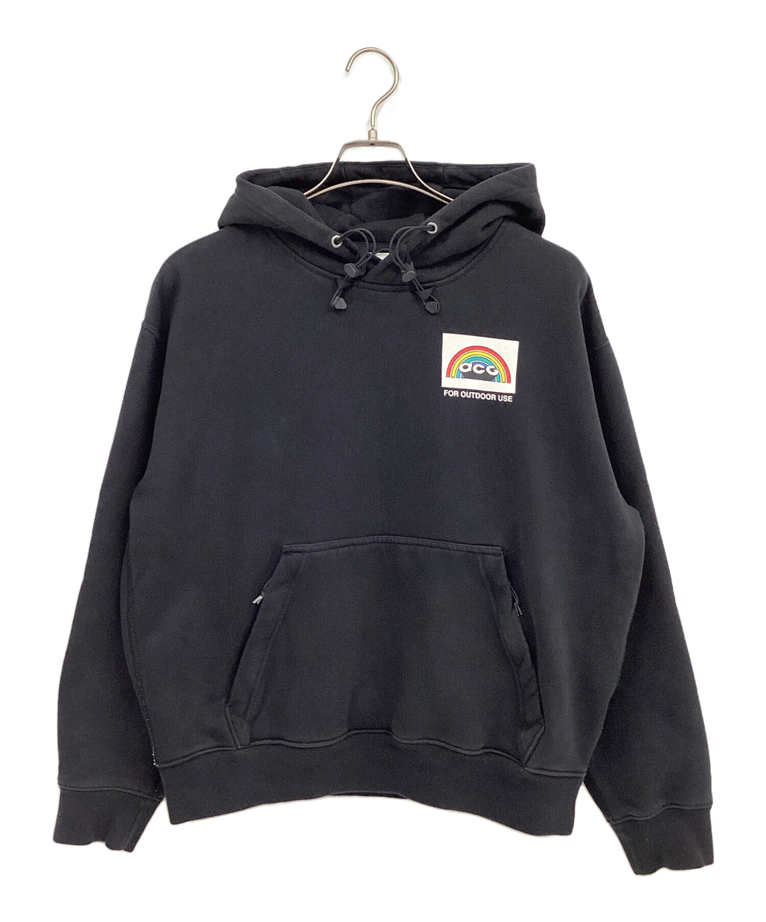 希少完売ナイキ NIKE ACG ナイロンパーカー　エンブロイダリーロゴ 中古・古着通販】NIKE ACG (ナイキエーシージー) プルオーバーパーカー