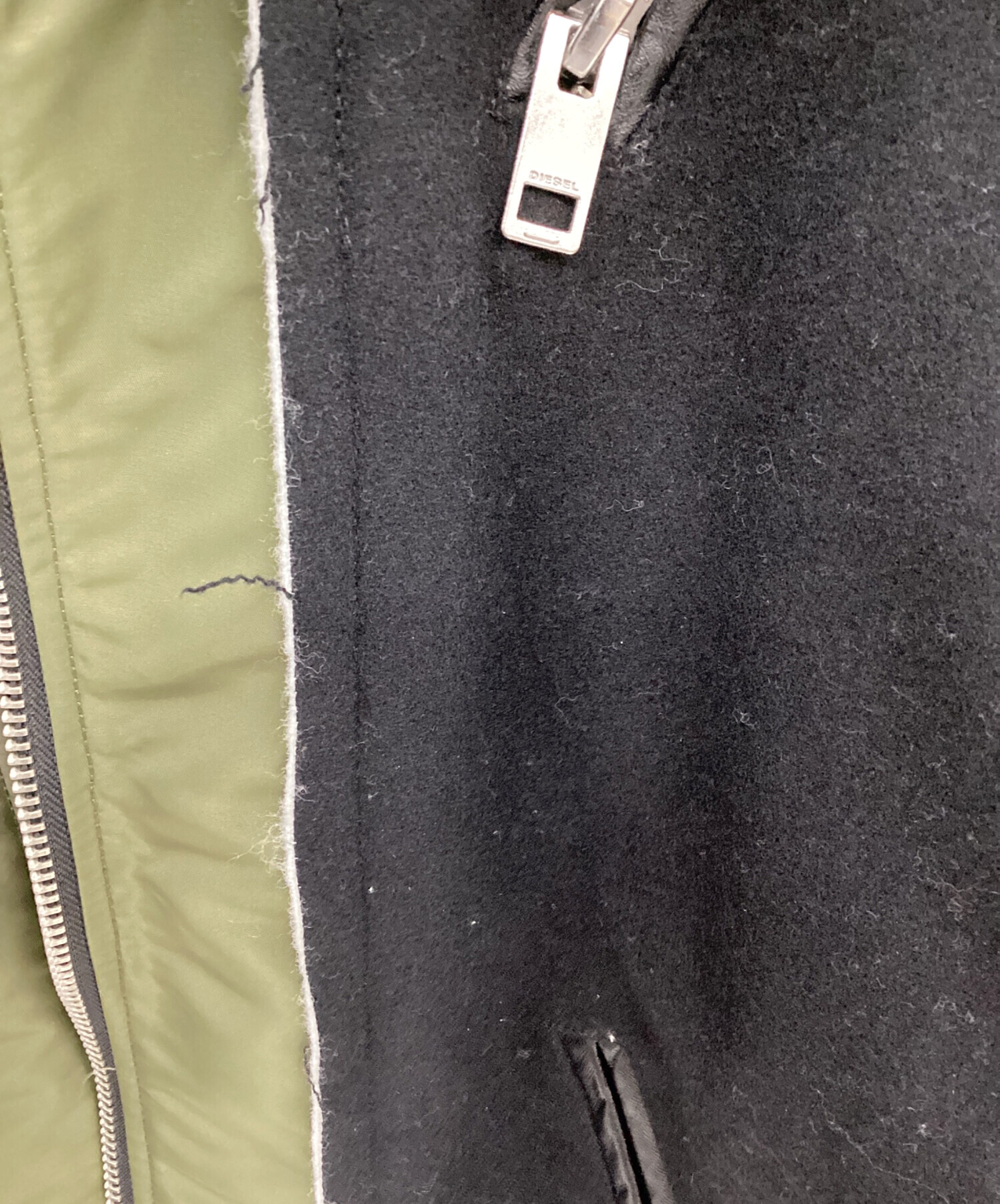 中古・古着通販】DIESEL (ディーゼル) ボンバージャケット ブラック