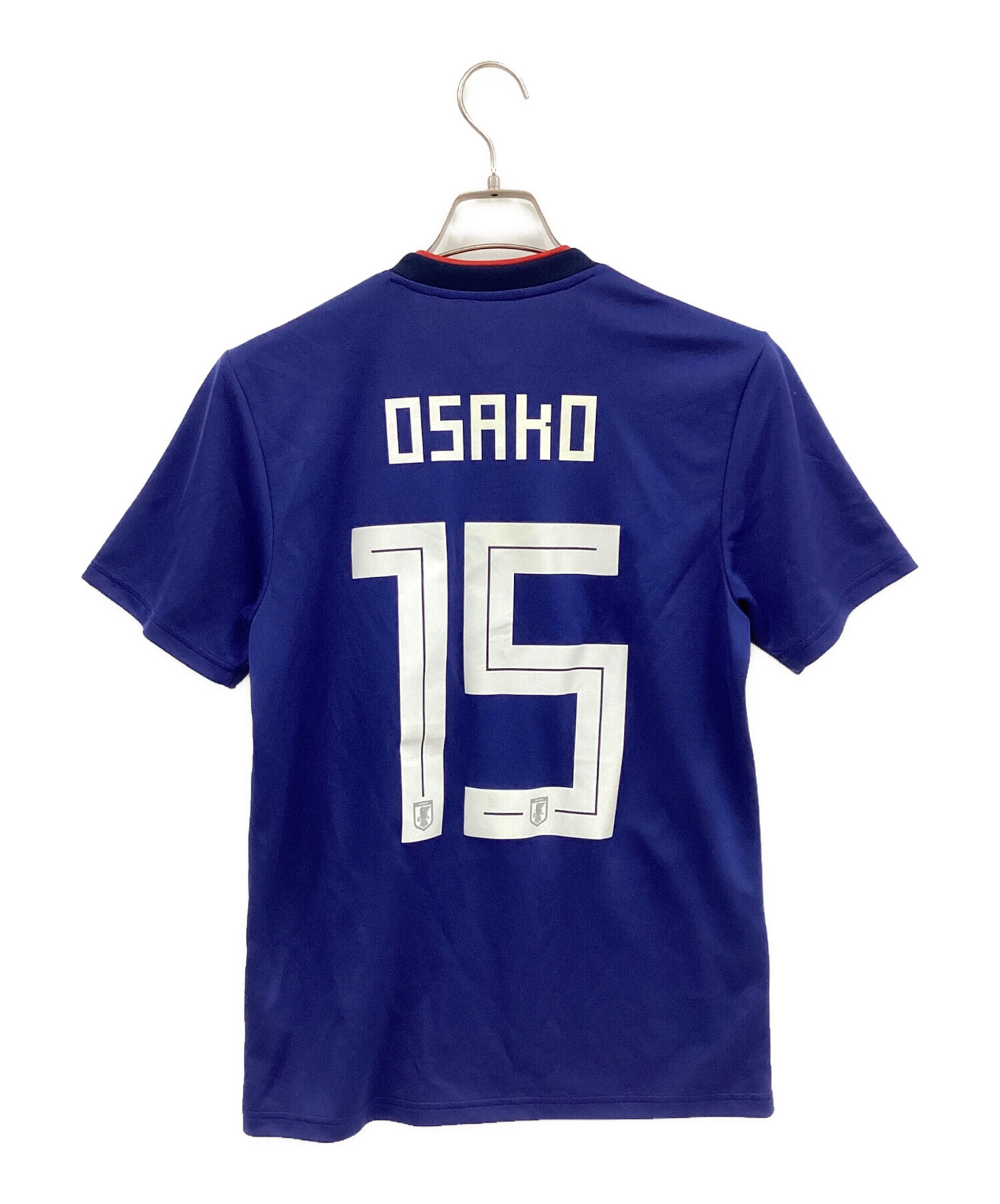 #7758 L 短袖 サッカーユニフォーム 中古・古着通販】adidas (アディダス) サッカーユニフォーム ネイビー
