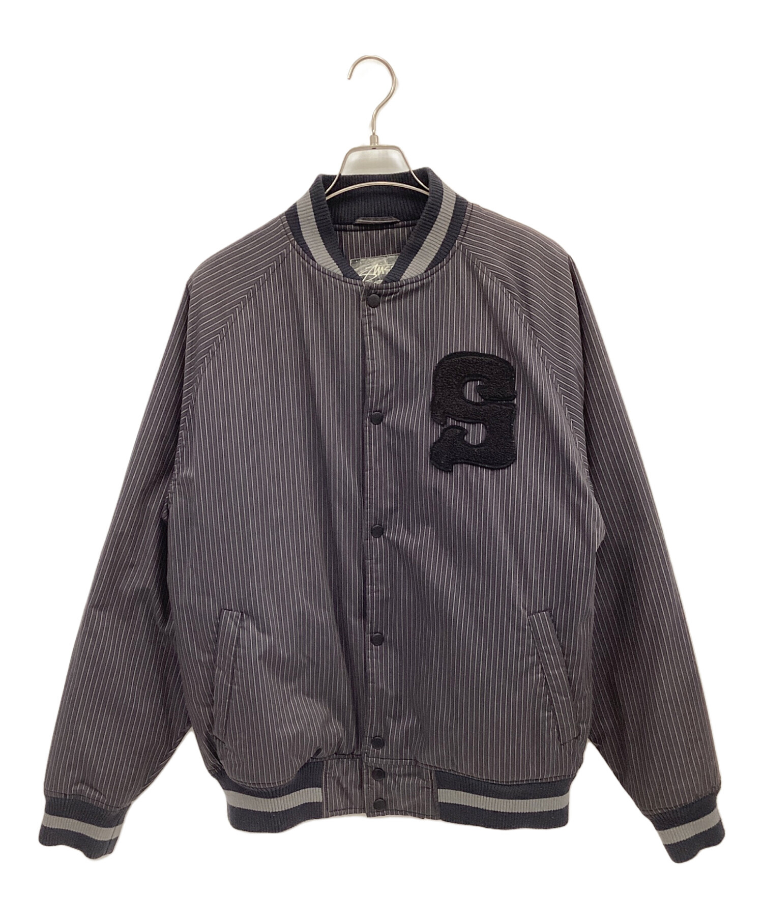 中古・古着通販】stussy (ステューシー) スタジャン グレー サイズ:XL