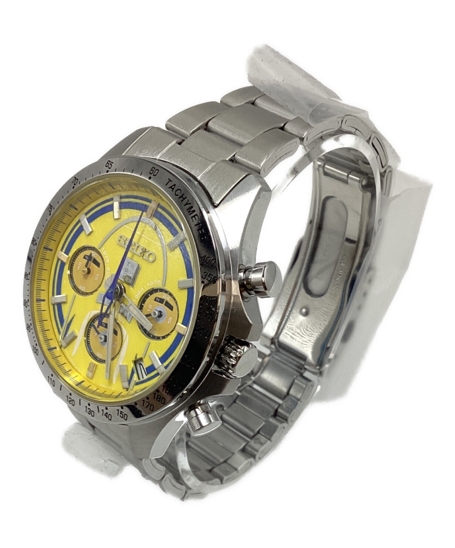SEIKO クロノグラフ イエロー文字盤 腕時計 中古・古着通販】SEIKO (セイコー) クロノグラフ イエロー｜ブランド