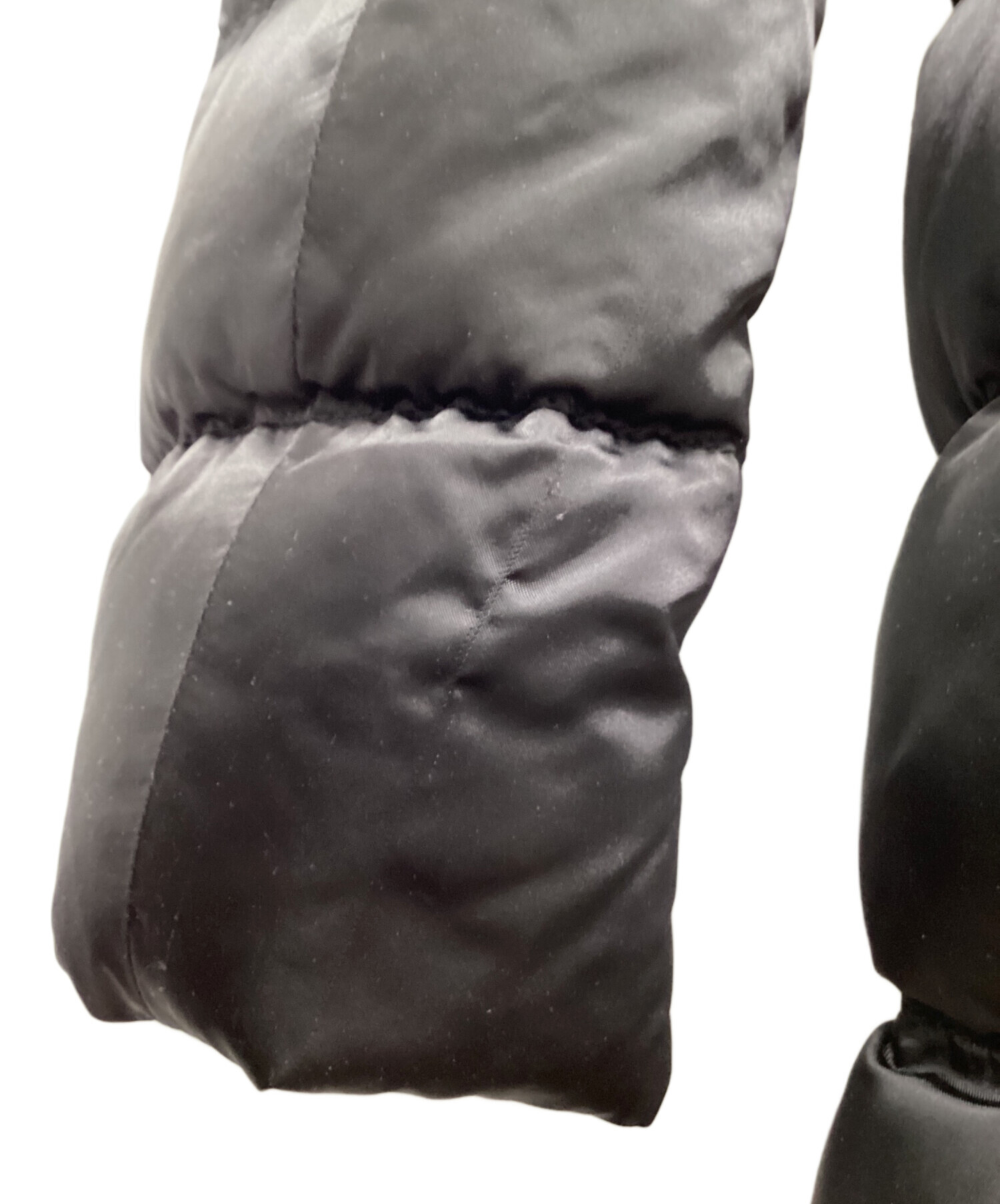 中古・古着通販】PRADA (プラダ) ファー付きダウンコート ブラック