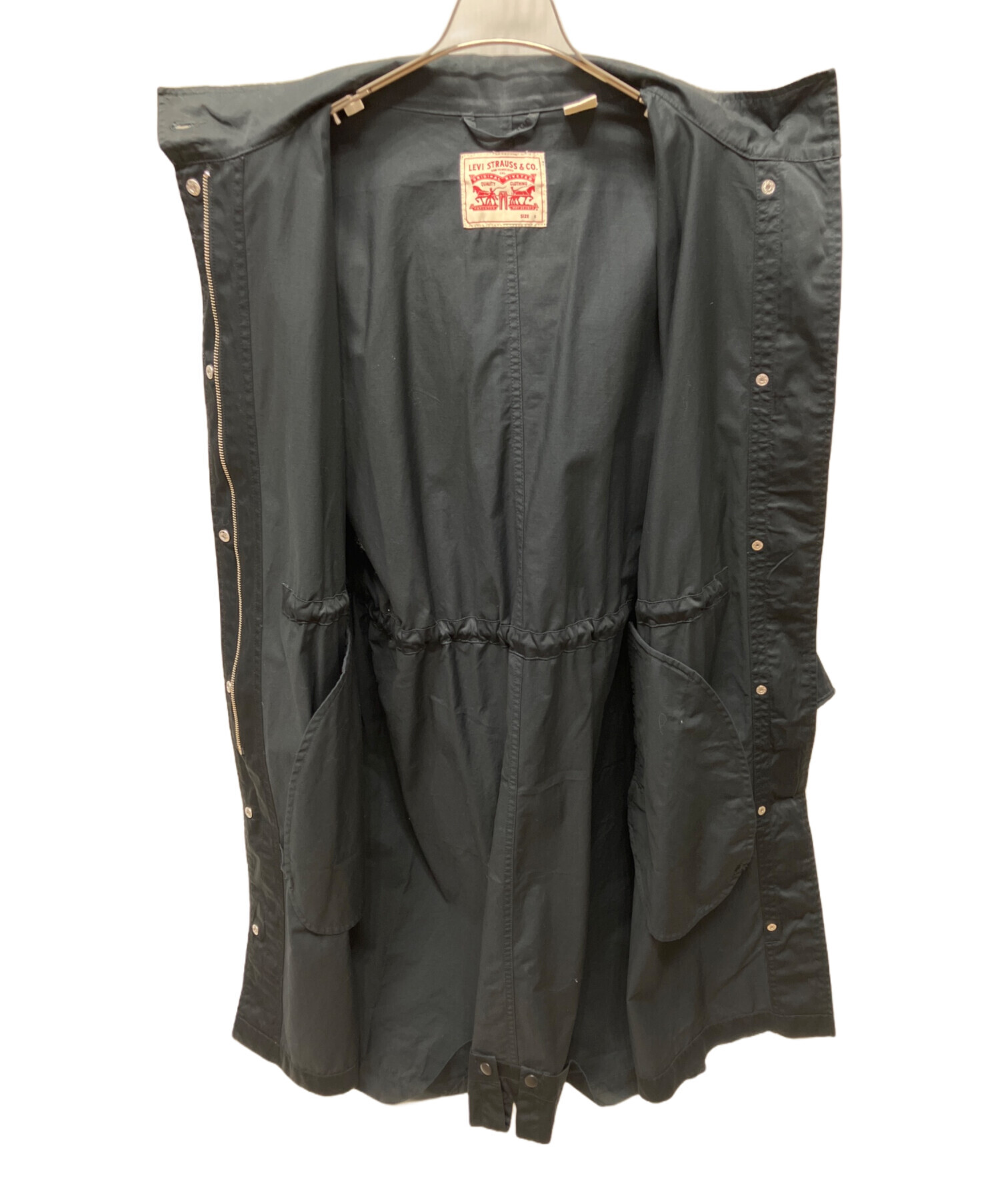 中古・古着通販】LEVI'S (リーバイス) モッズコート ブラック サイズ:S