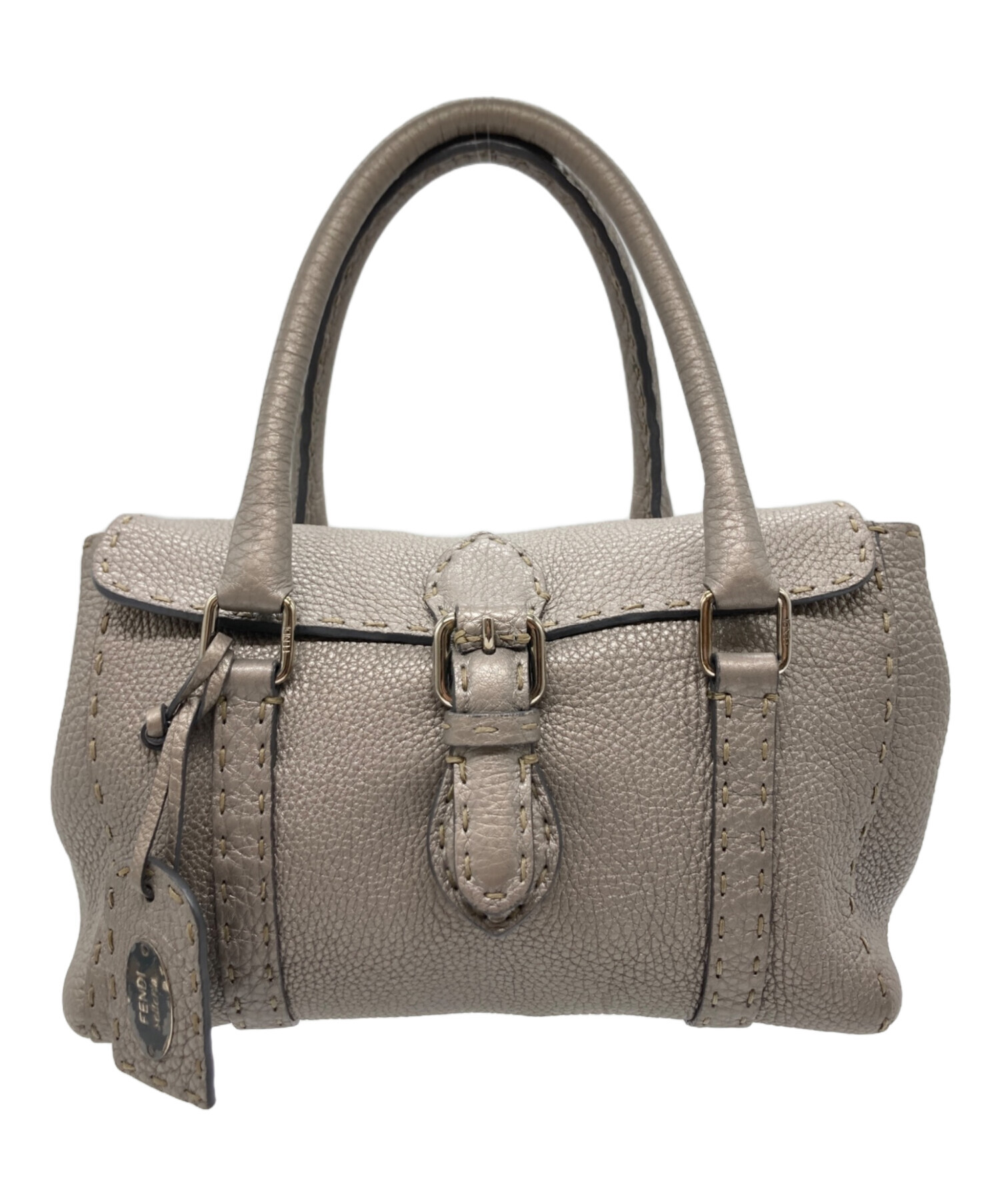 Fendi ハンドバッグ グレー 中古・古着通販】FENDI (フェンディ) ハンドバッグ グレー｜ブランド