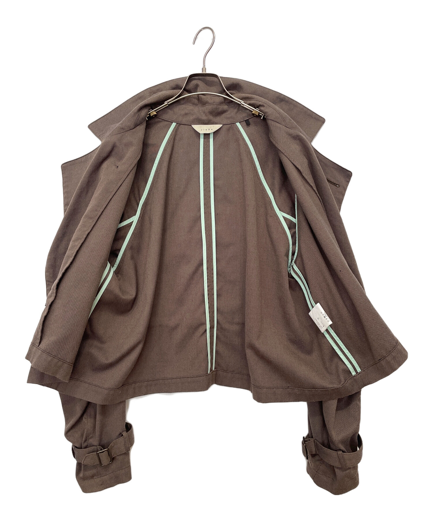 中古・古着通販】jieda (ジエダ) SHORT TRENCH JACKET ブラウン サイズ 