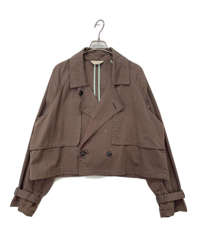 中古・古着通販】jieda (ジエダ) SHORT TRENCH JACKET ブラウン サイズ 