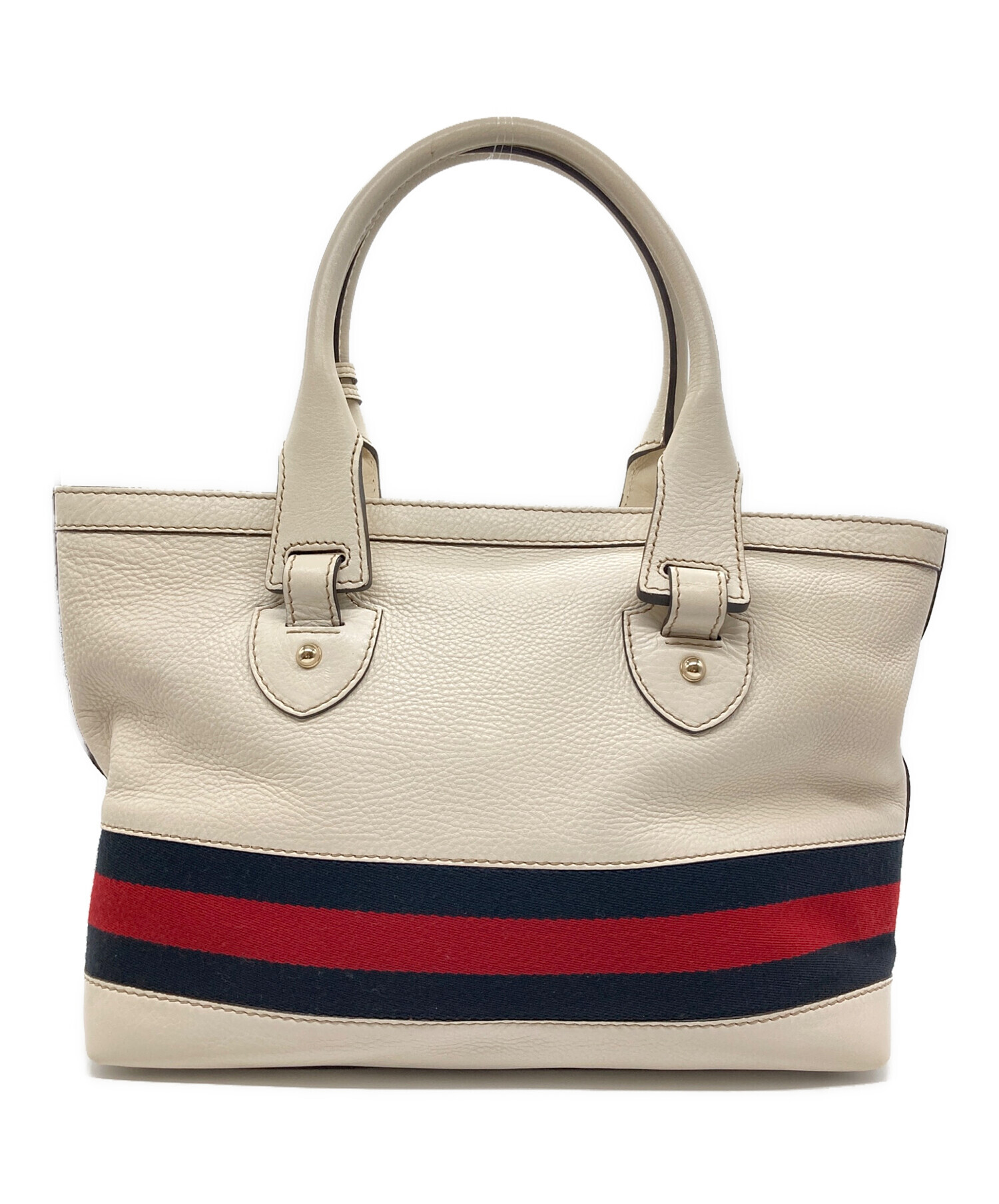 GUCCI グッチ GGキャンバス シェリーライン トートバッグ ベージュ