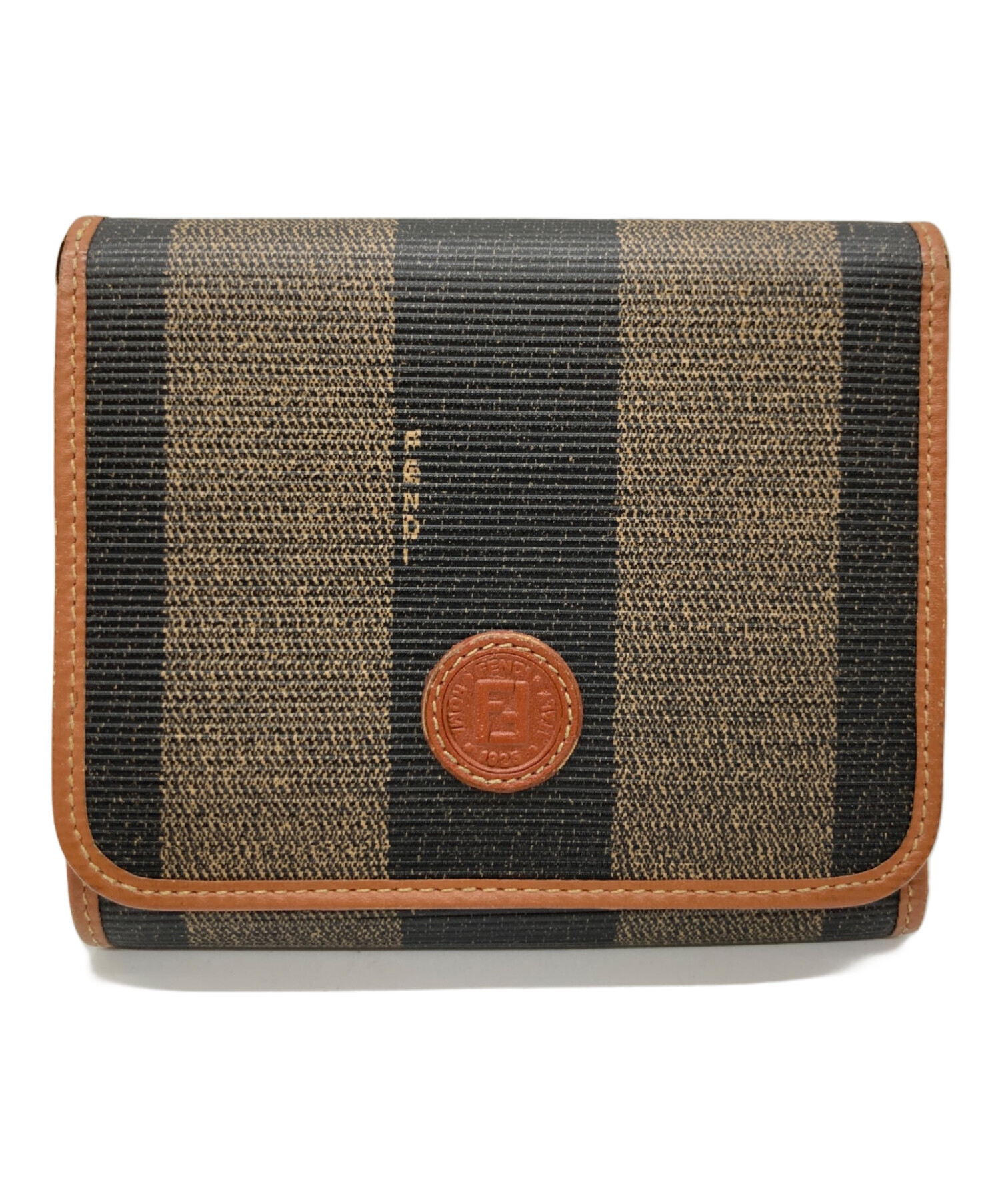 中古・古着通販】FENDI (フェンディ) 3つ折り財布 ブラウン｜ブランド