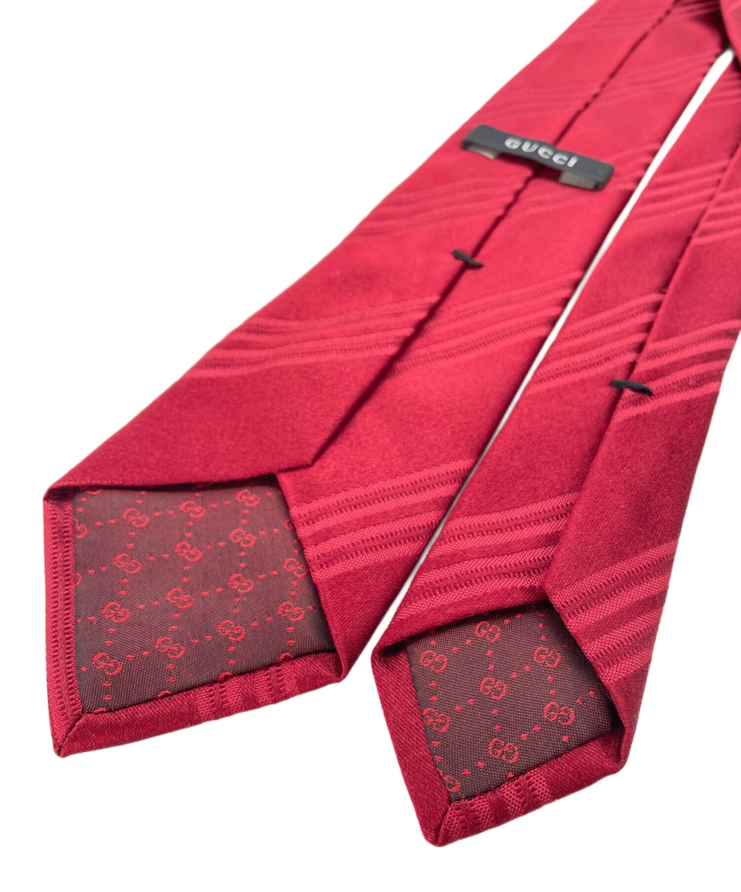 中古・古着通販】GUCCI (グッチ) ネクタイ レッド サイズ: ｜ブランド