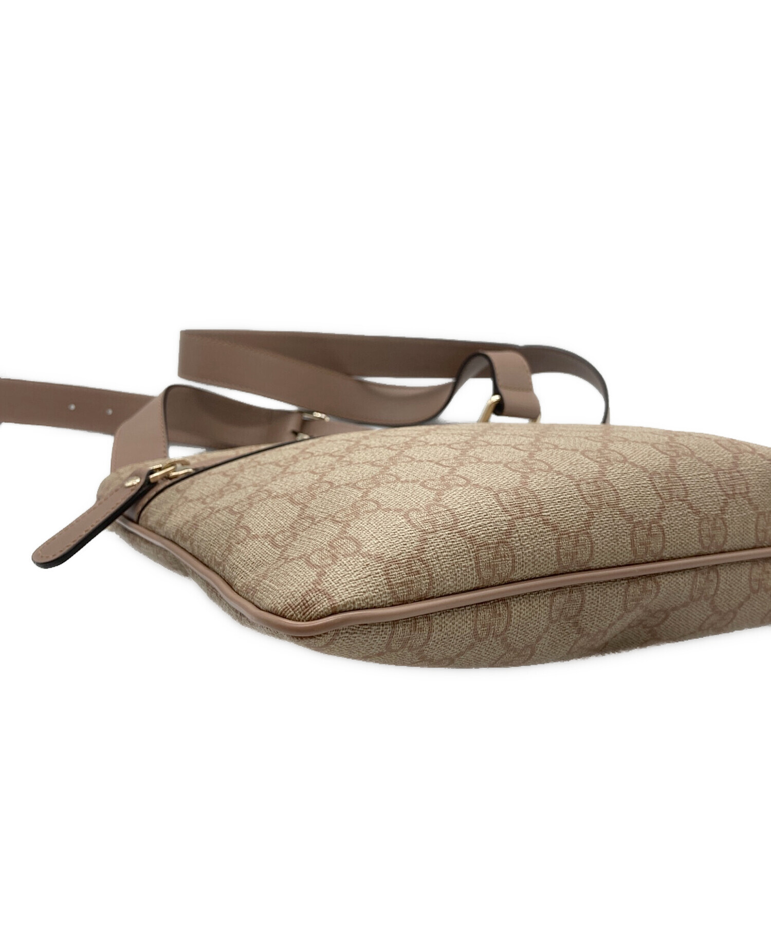 グッチ GGインプリメ ショルダーバッグ バッグ ピンクベージュ メタリック 中古・古着通販】GUCCI (グッチ) ショルダーバッグ GGスプリーム