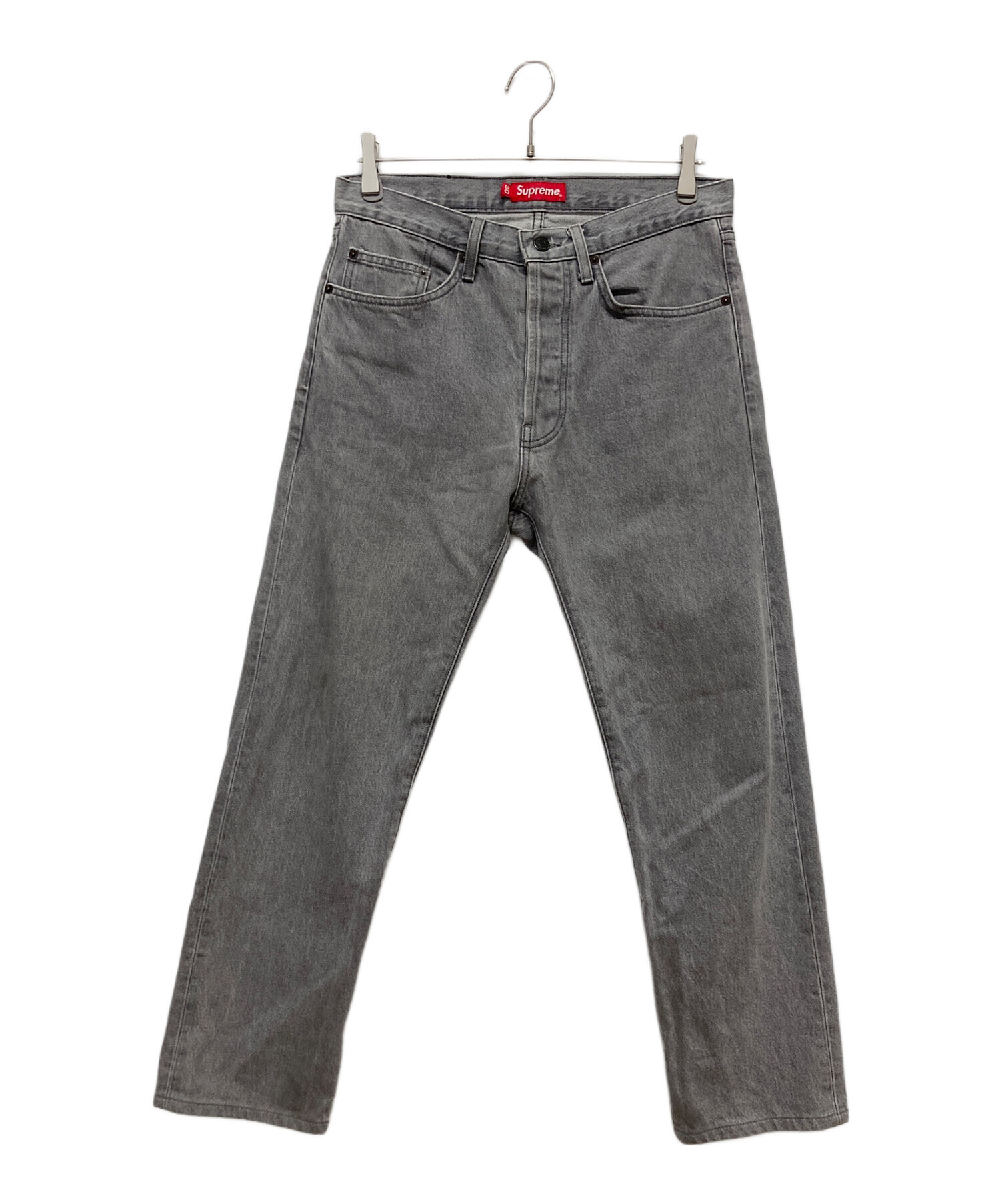 中古・古着通販】SUPREME (シュプリーム) デニムパンツ グレー サイズ 