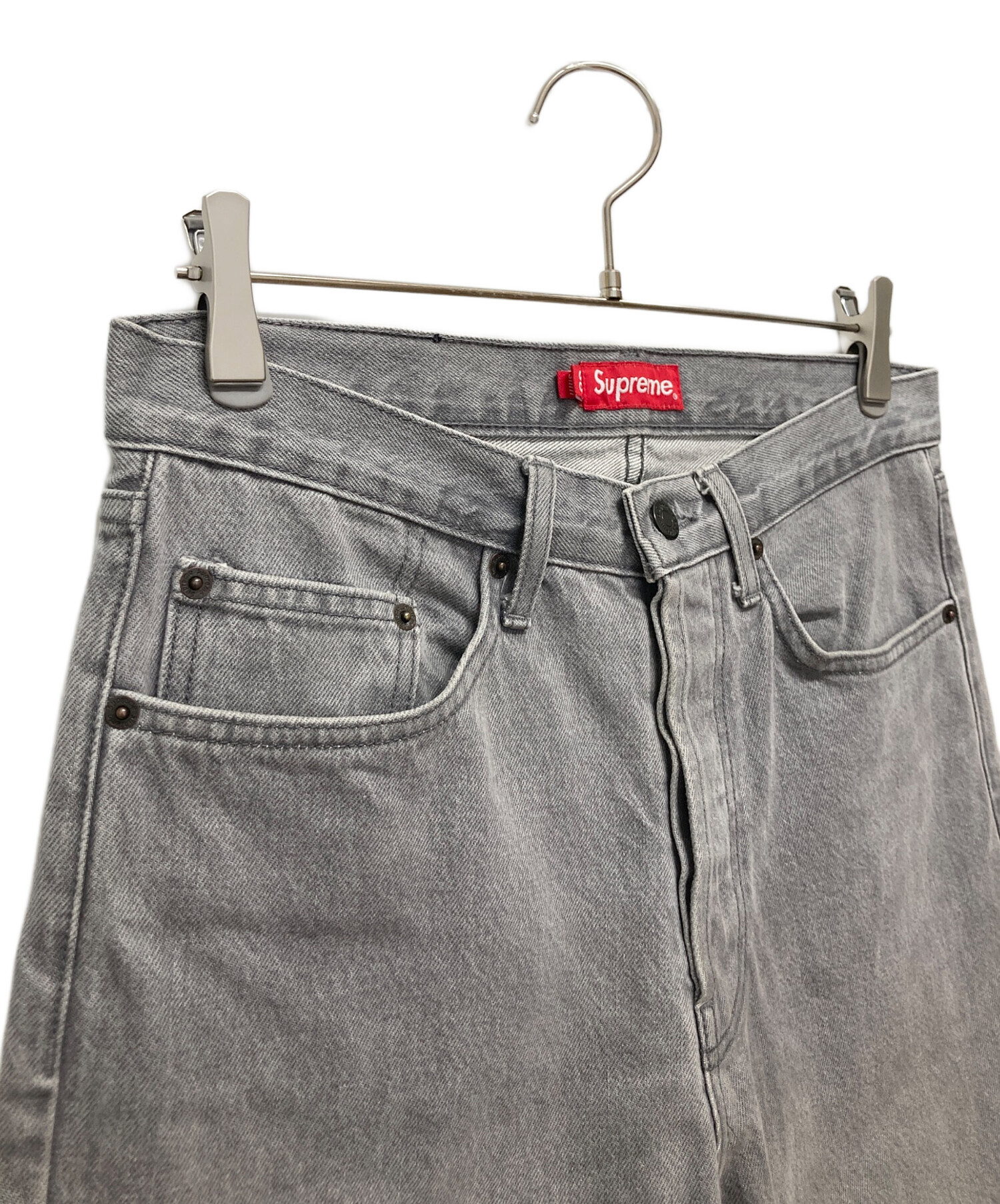 中古・古着通販】SUPREME (シュプリーム) デニムパンツ グレー サイズ 