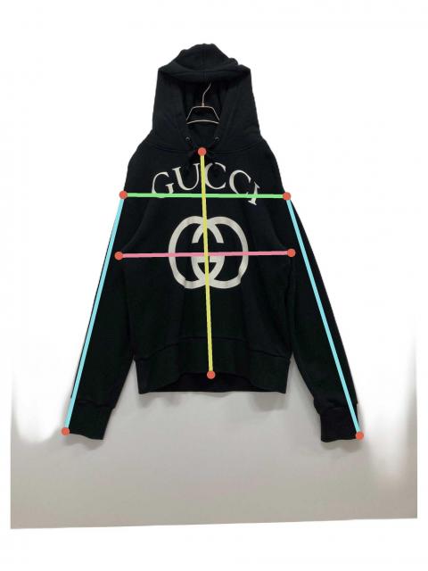 ト*男様 GUCCI ブラックパーカー XSサイズ ト*男様 GUCCI ブラックパーカー XSサイズ
