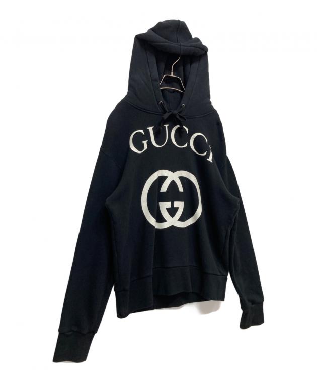中古・古着通販】GUCCI (グッチ) パーカー ブラック サイズ:XS