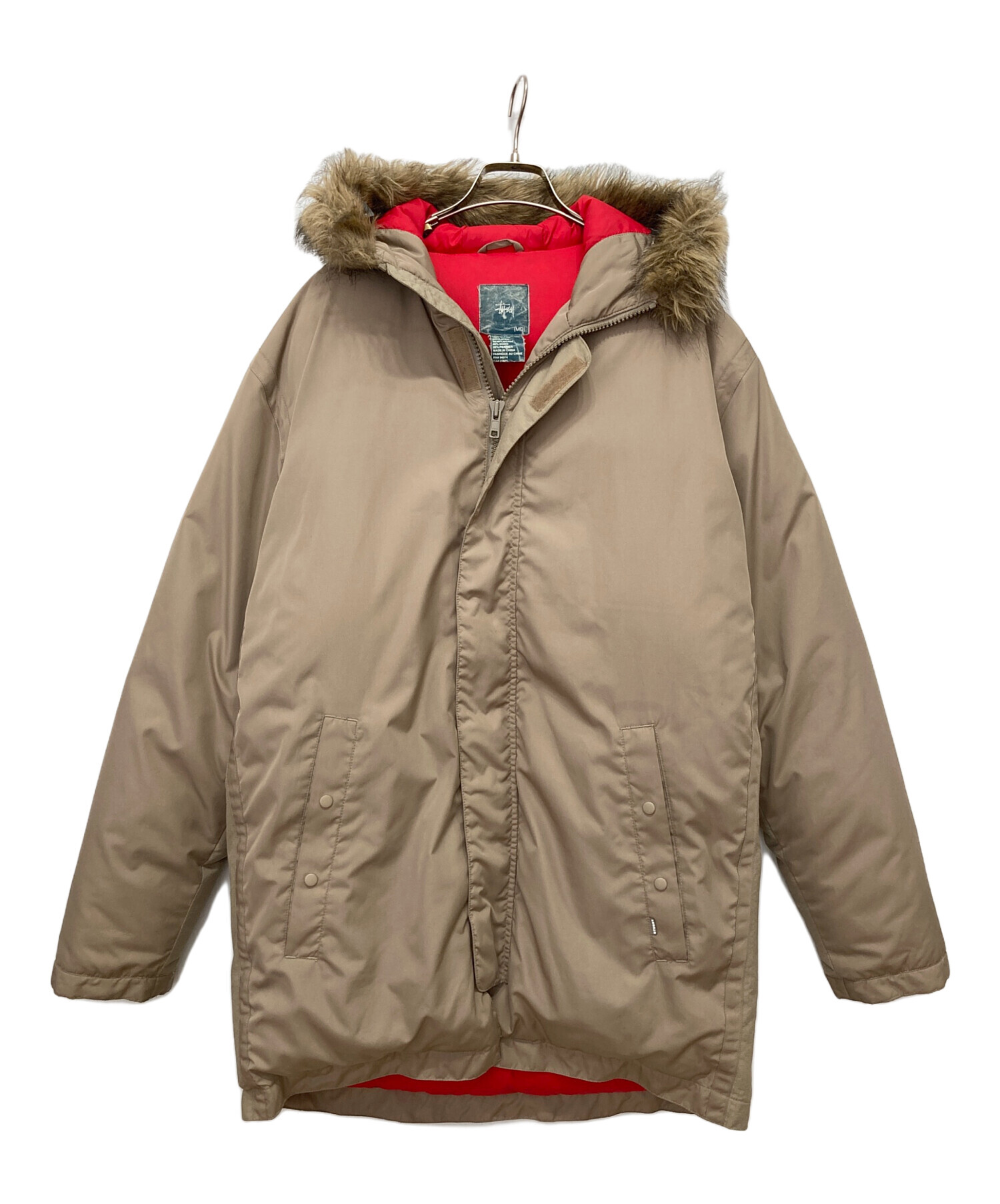 中古・古着通販】stussy (ステューシー) ダウンジャケット カーキ 