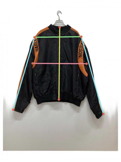 ★ アメリカ古着ハーレーダビッドソンナイロンジャケット肉厚キルティング　Mサイズ 中古・古着通販】HARLEY-DAVIDSON (ハーレーダビッドソン) ナイロン
