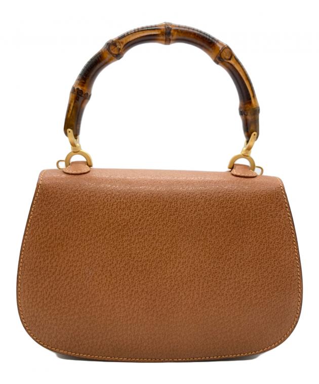 中古・古着通販】GUCCI (グッチ) ショルダーバッグ バンブー ブラウン