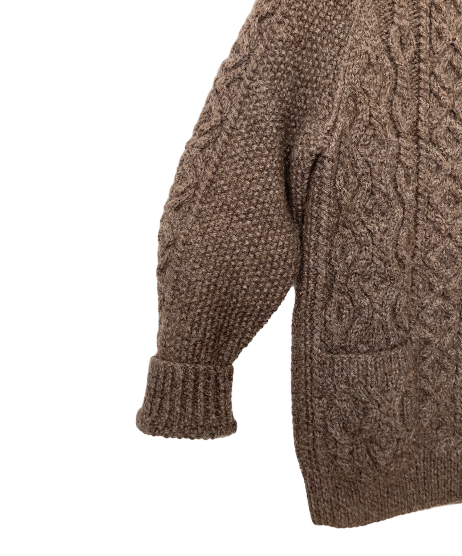 中古・古着通販】INVERALLAN (インバーアラン) カーディガン ブラウン