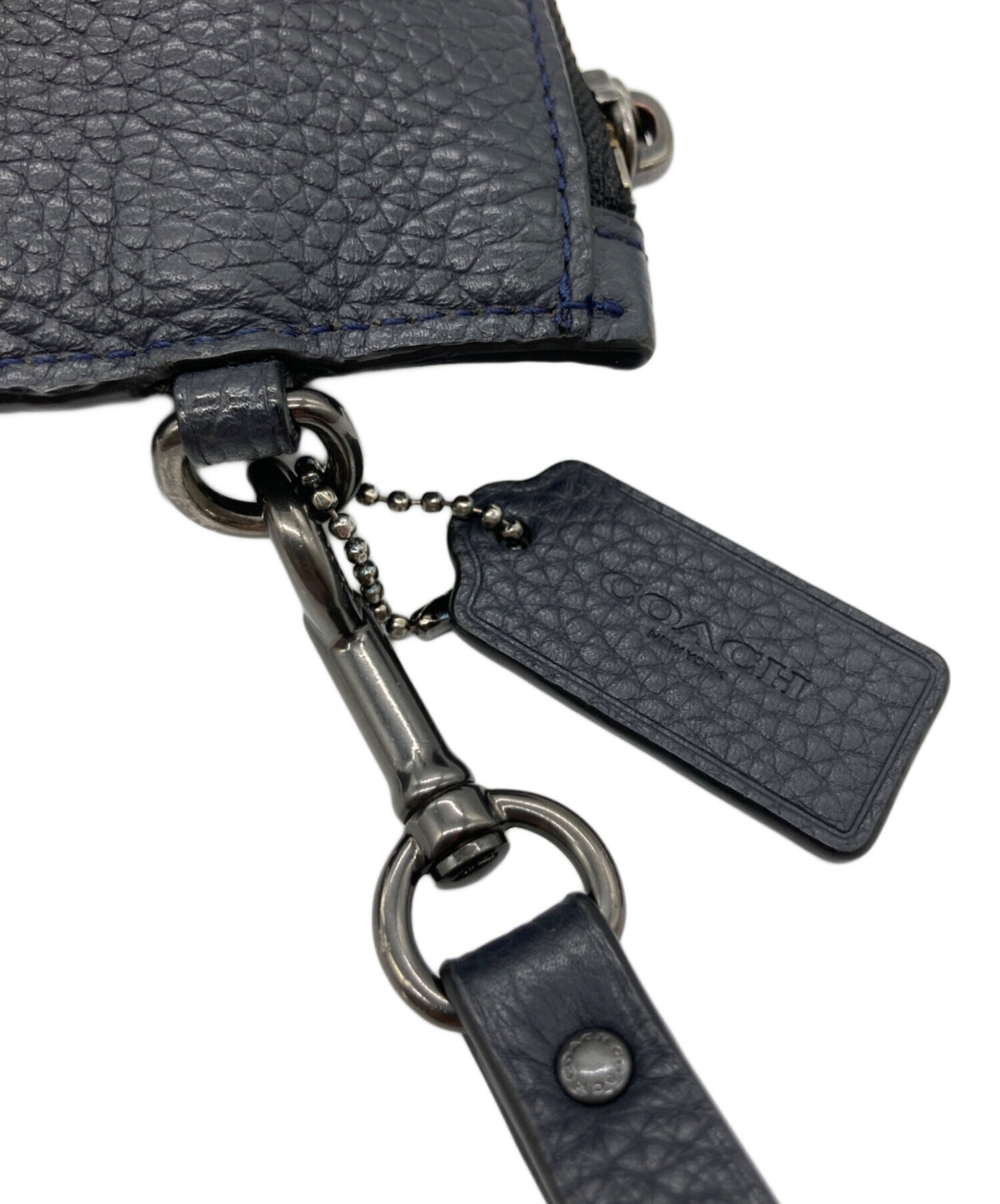 中古・古着通販】COACH (コーチ) クラッチバッグ ネイビー｜ブランド 