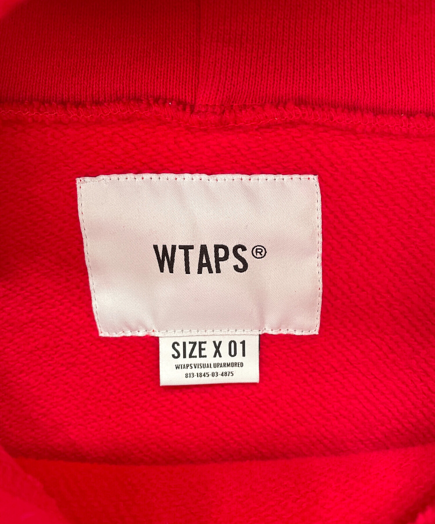 中古・古着通販】WTAPS (ダブルタップス) プルオーバーパーカー レッド 